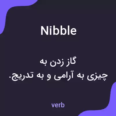 معنی nibble به فارسی معنی nibble به فارسی