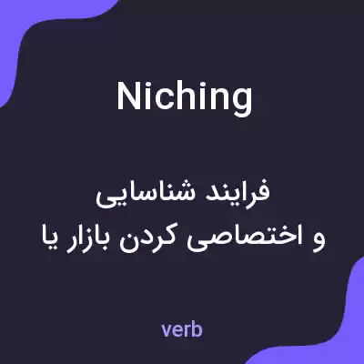 معنی niching به فارسی معنی niching به فارسی