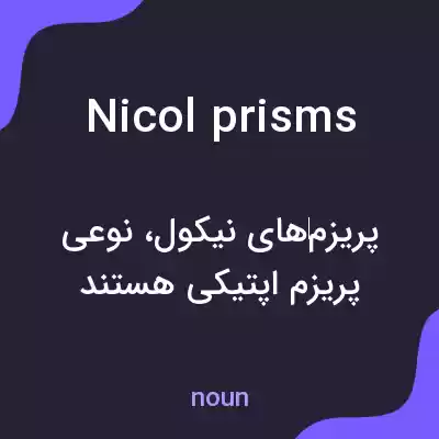 معنی nicol prisms به فارسی معنی nicol prisms به فارسی