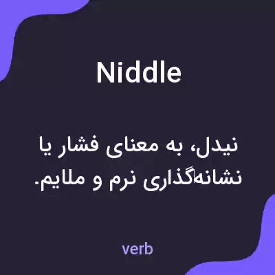 معنی niddle به فارسی معنی niddle به فارسی