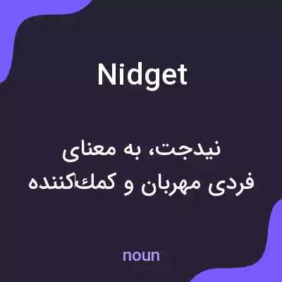 معنی nidget به فارسی معنی nidget به فارسی