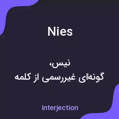 معنی nies به فارسی معنی nies به فارسی