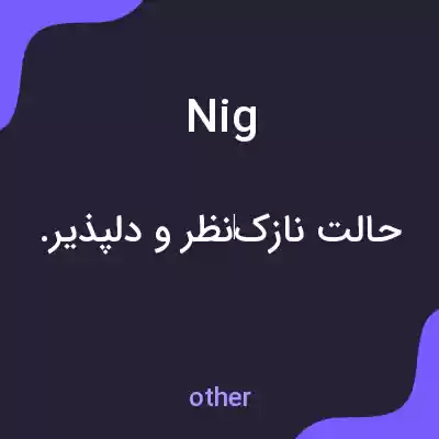 معنی nig به فارسی معنی nig به فارسی