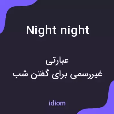 معنی night night به فارسی