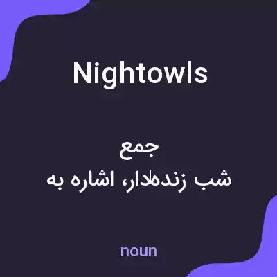 معنی night owls به فارسی معنی night owls به فارسی