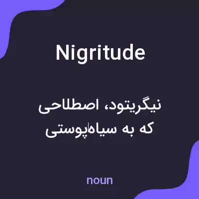 معنی nigritude به فارسی معنی nigritude به فارسی