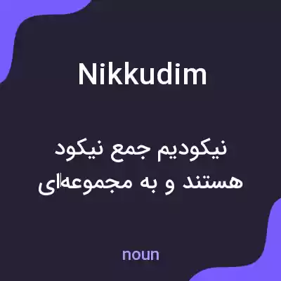 معنی nikkudim به فارسی معنی nikkudim به فارسی