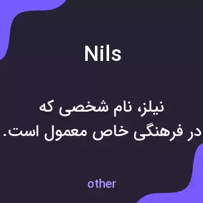 معنی nils به فارسی معنی nils به فارسی