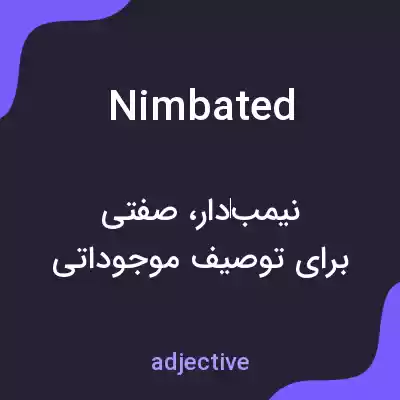معنی nimbated به فارسی معنی nimbated به فارسی