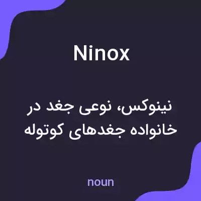 معنی ninox به فارسی معنی ninox به فارسی