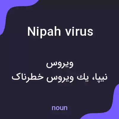 معنی nipah virus به فارسی معنی nipah virus به فارسی