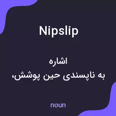 معنی nip slip به فارسی معنی nip slip به فارسی