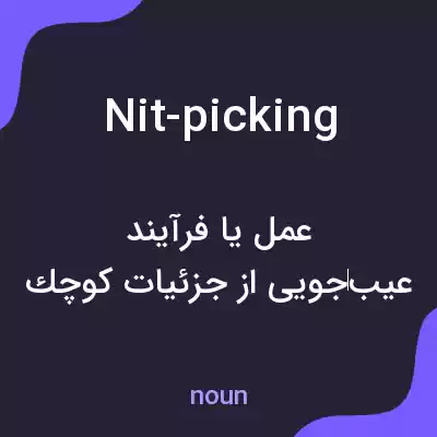 معنی nit-picking به فارسی معنی nit-picking به فارسی