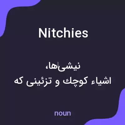 معنی nitchies به فارسی معنی nitchies به فارسی
