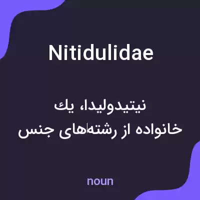 معنی nitidulidae به فارسی معنی nitidulidae به فارسی