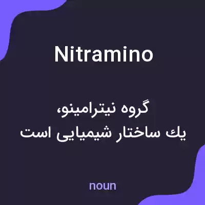 معنی nitramino به فارسی معنی nitramino به فارسی