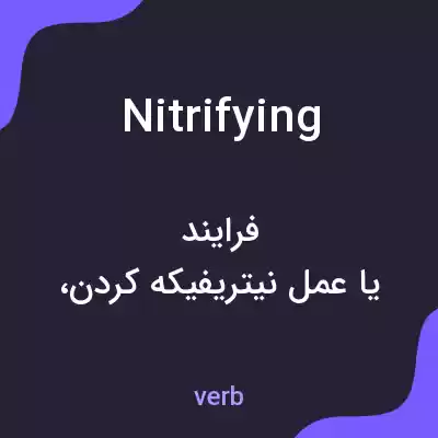 معنی nitrifying به فارسی معنی nitrifying به فارسی