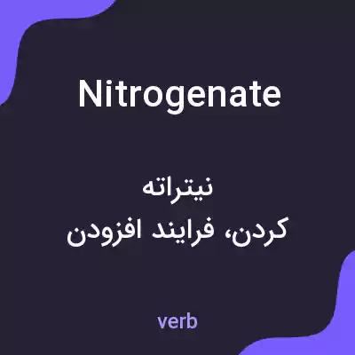معنی nitrogenate به فارسی