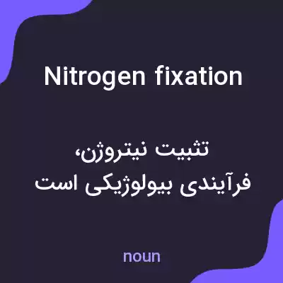 معنی nitrogen fixation به فارسی معنی nitrogen fixation به فارسی