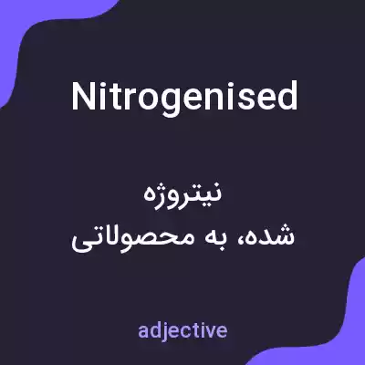 معنی nitrogenised به فارسی