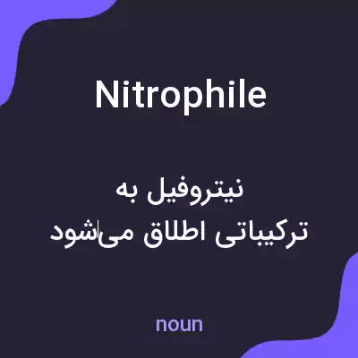 معنی nitrophile به فارسی معنی nitrophile به فارسی