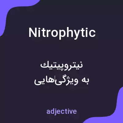معنی nitrophytic به فارسی معنی nitrophytic به فارسی