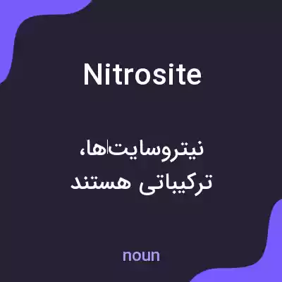 معنی nitrosite به فارسی معنی nitrosite به فارسی