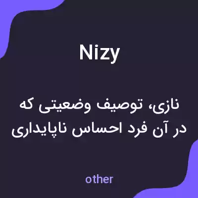 معنی nizy به فارسی معنی nizy به فارسی