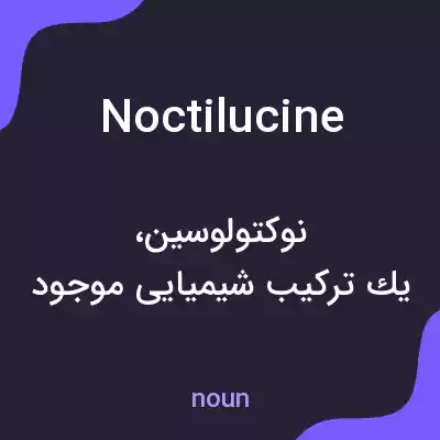 معنی noctilucine به فارسی معنی noctilucine به فارسی