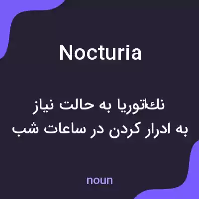 معنی nocturia به فارسی معنی nocturia به فارسی