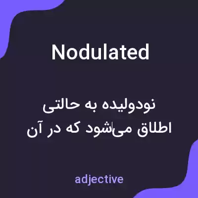 معنی nodulated به فارسی معنی nodulated به فارسی
