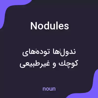 معنی nodules به فارسی معنی nodules به فارسی