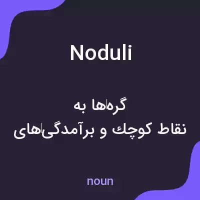 معنی noduli به فارسی معنی noduli به فارسی