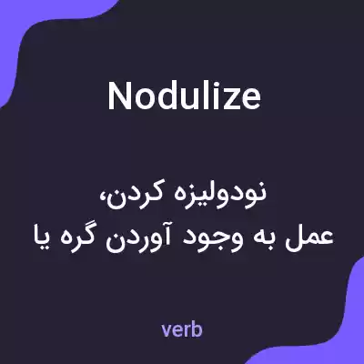 معنی nodulize به فارسی معنی nodulize به فارسی