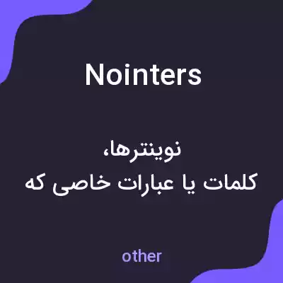 معنی nointers به فارسی معنی nointers به فارسی