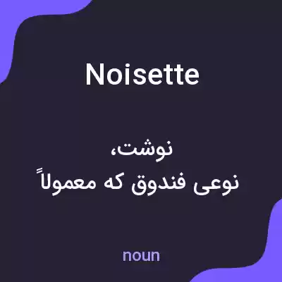 معنی noisette به فارسی