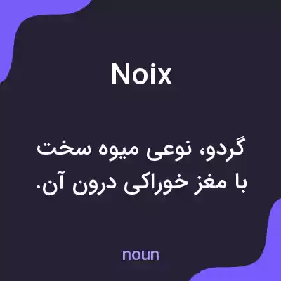 معنی noix به فارسی معنی noix به فارسی