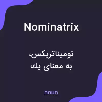 معنی nominatrix به فارسی