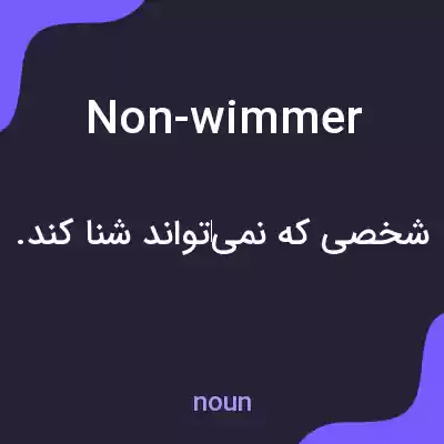 معنی non-wimmer به فارسی معنی non-wimmer به فارسی