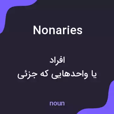 معنی nonaries به فارسی معنی nonaries به فارسی