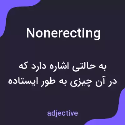 معنی nonerecting به فارسی معنی nonerecting به فارسی