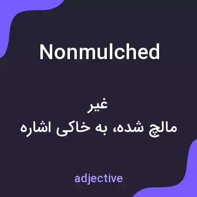 معنی nonmulched به فارسی معنی nonmulched به فارسی