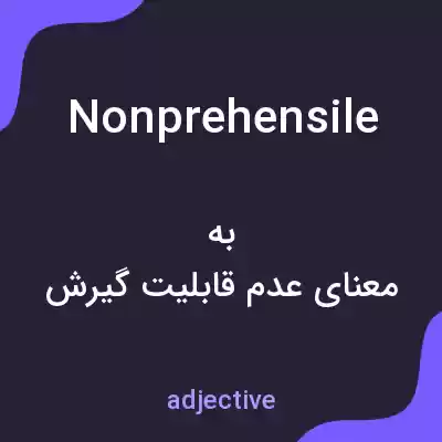 معنی nonprehensile به فارسی معنی nonprehensile به فارسی