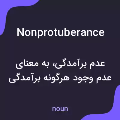 معنی nonprotuberance به فارسی معنی nonprotuberance به فارسی