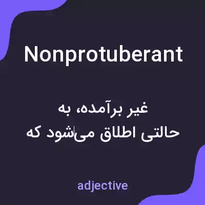معنی nonprotuberant به فارسی معنی nonprotuberant به فارسی