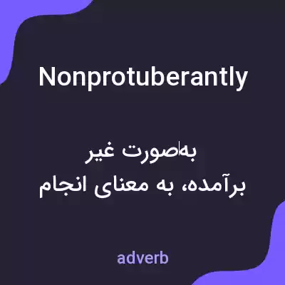 معنی nonprotuberantly به فارسی معنی nonprotuberantly به فارسی