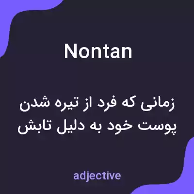 معنی nontan به فارسی معنی nontan به فارسی