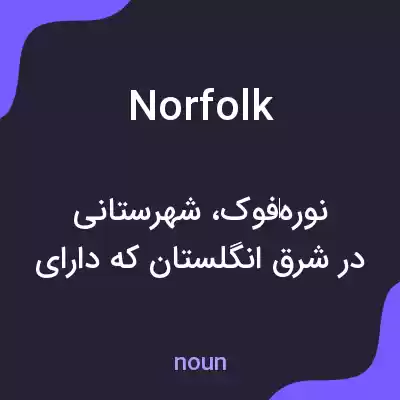 معنی norfolk به فارسی معنی norfolk به فارسی