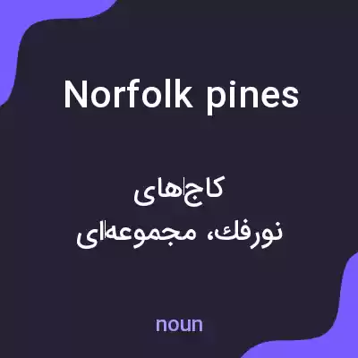 معنی norfolk pines به فارسی معنی norfolk pines به فارسی