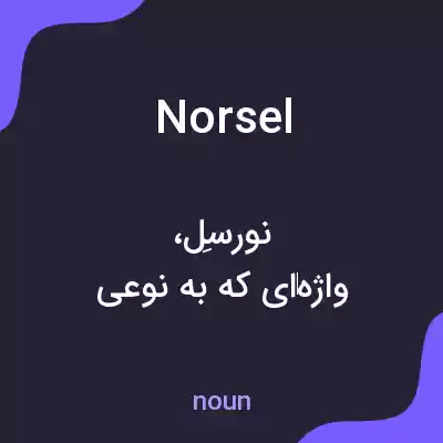 معنی norsel به فارسی معنی norsel به فارسی
